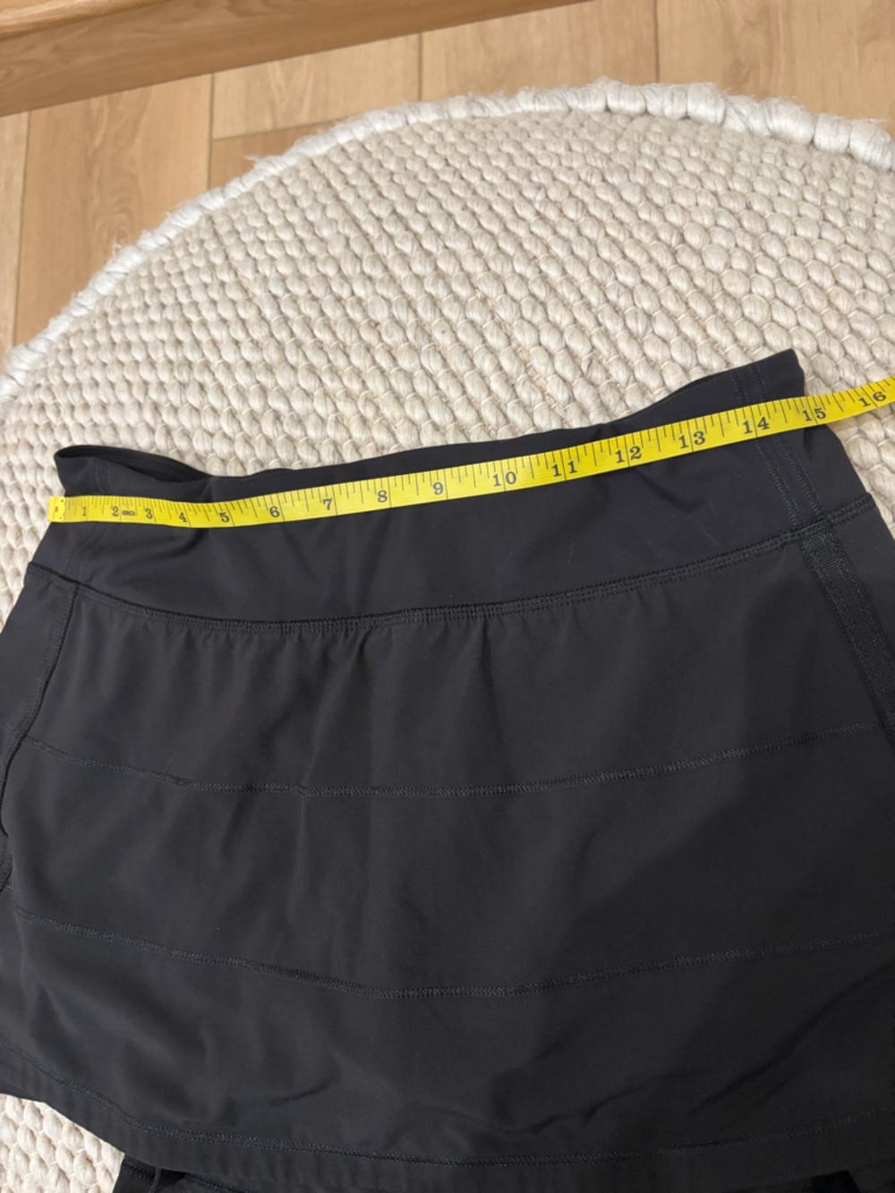 Lululemon Pace Rival Mid Rise Skirt Black Size 8 - Picture 8 of 15